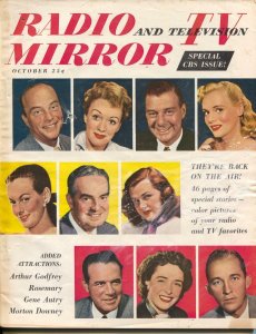 Radio And Television Mirror-Arthur Godfrey-Bing Crosby-Edgar Bergen-Oct-1950