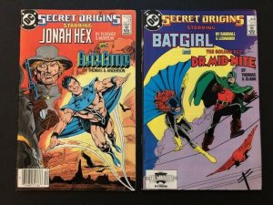 SET of 5-DC SECRET ORIGINS#20-24 BATGIRL, Jonah Hex, Blue Devil  F/VF(A125)