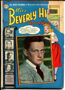 Miss Beverly Hills of Hollywood #9 1950-DC-Good Girl Art-Wendell Corey-FR