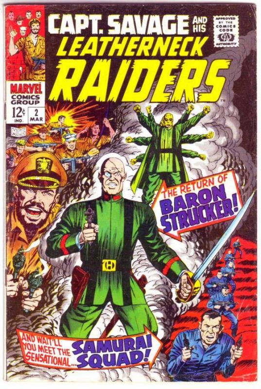 Captain Savage and His Leatherneck Raiders #2 (Mar-68) FN Mid-Grade Captain S...