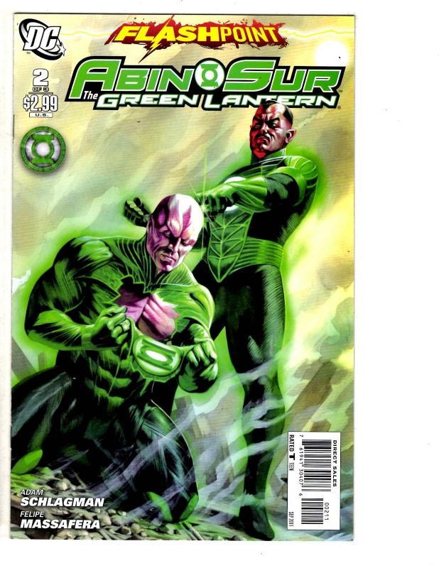 3 Flashpoint: Abin Sur The Green Lantern DC Comic Books # 1 2 3 Sinestro LH4