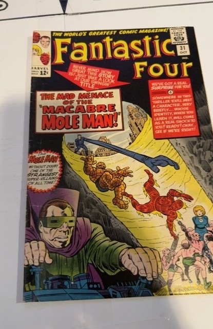 Fantastic Four #31 (1964)menace of the moleman