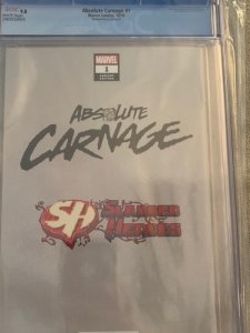 Absolute Carnage 1 Mico Suayan Slabbed Heroes Virgin Variant CGC 9.8