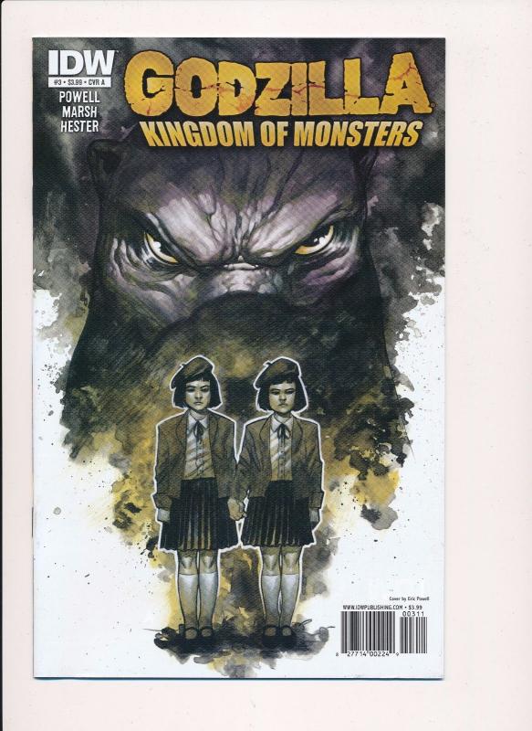 GODZILLA, Kingdom of Monsters #3, Variant Cover A ~2011~ IDW Comics ~ NM (HX366)