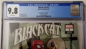 Black Cat #1 CGC 9.8 WP Dodson Hidden Gem Variant 1:100 FREE SHIPPING