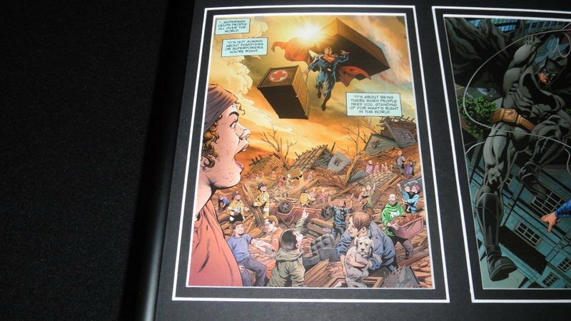 Batman v Superman Lights Out Framed 11x14 Comic Book Display 