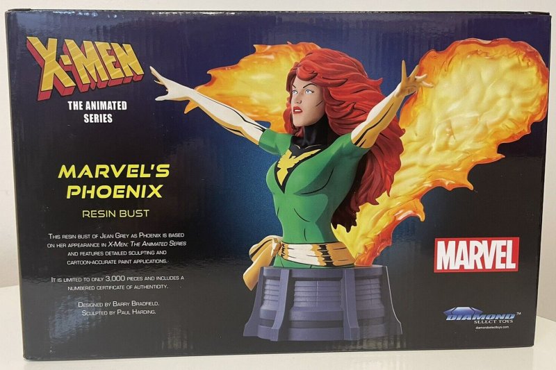 Diamond Select X-Men The Animated Series Marvel's Phoenix Resin Bust New In Box