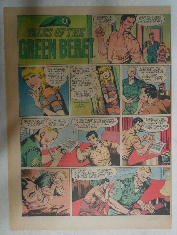 Tales Of The Green Berets by John Celardo from 2/4/1968 Size: 11 x 15 inches