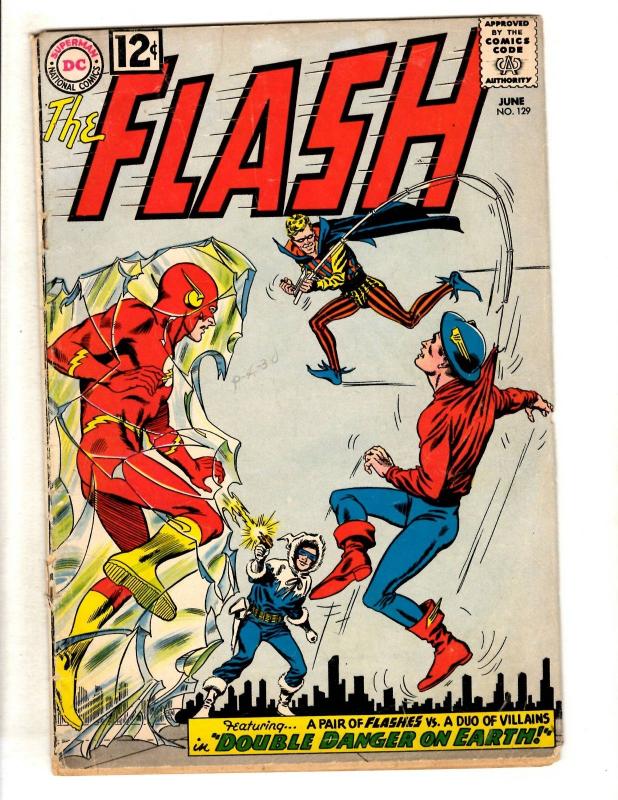 Flash #129 VG DC Comic Book Jay Garrick Captain Cold Trickster Central City JL11