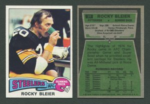 1975 Topps Football /  Rocky Bleier #39 / ROOKIE / NM-MT