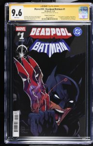 DEADPOOL BATMAN #1 STEGMAN VARIANT GREG CAPULLO SIGNED CGC SS 9.6 NM