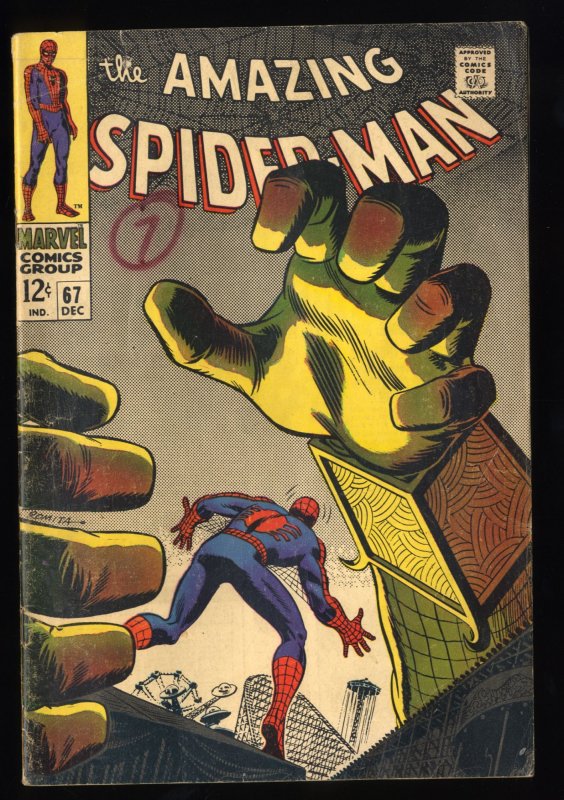 Amazing Spider-Man #67 VG 4.0 Mysterio Appearance!