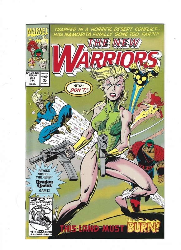 The New Warriors #30 through 33 Direct Edition (1992)