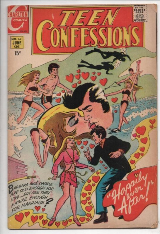 TEEN CONFESSIONS #62, FN, Love, Gentle Kisses, 1970