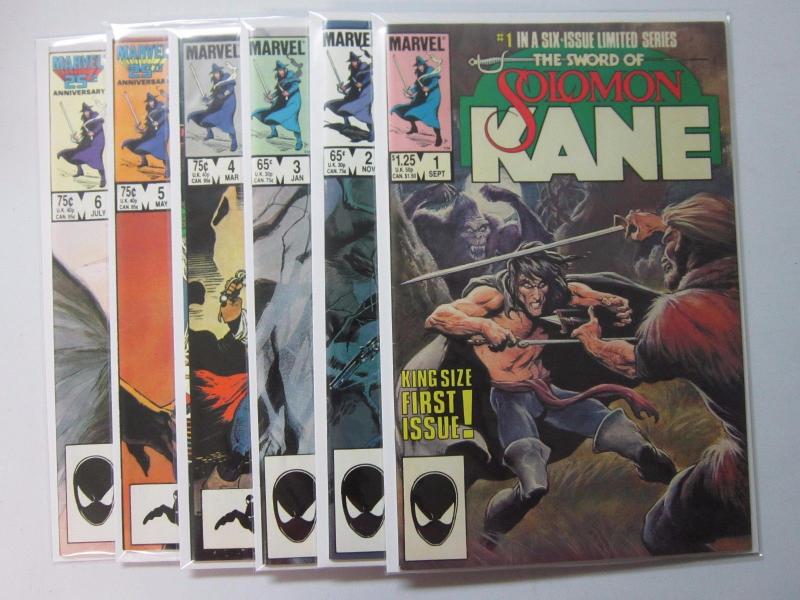 Solomon Kane (1985 Marvel) #1-6 - 8.0 VF - 1985