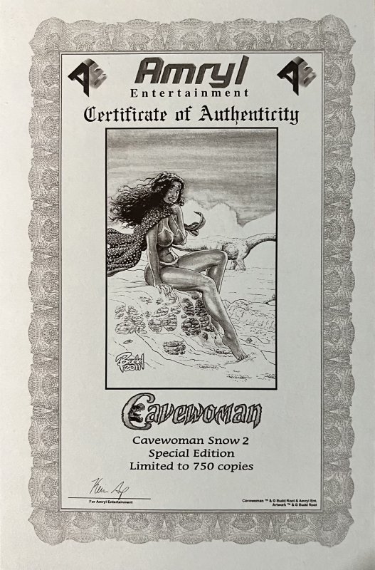 Cavewoman Snow #2 Special Edition Limited to 750 NM Condition