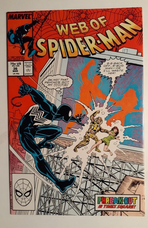 Web of Spider-Man #36 Newsstand Edition (1988)
