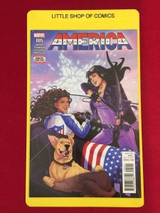 America 2017 #5 NM Marvel America Chavez Kate Bishop Pizza Dog MCU Disney+