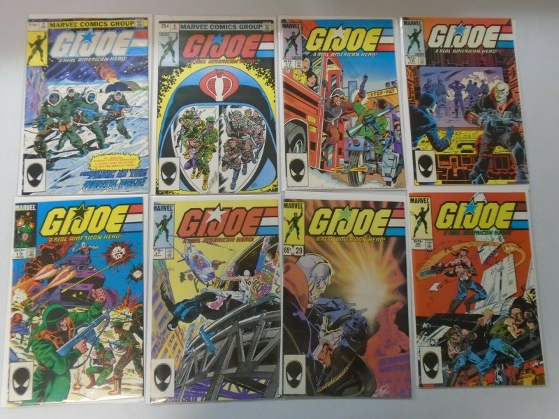 Early GI Joe reprints 8 different issues from #2-30 average 8.0 VF (1982-84)