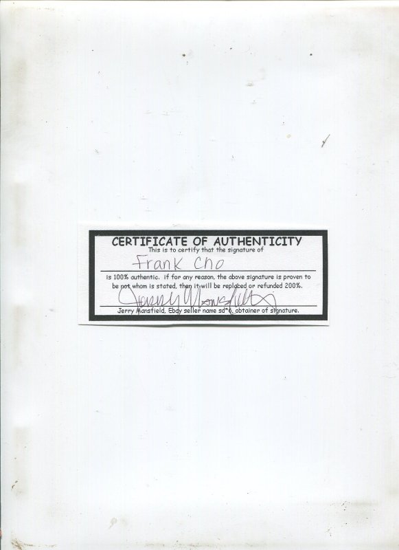 New Ultimate's #4 ~ Signed By Frank Cho ~ (Grade 9.2)WH