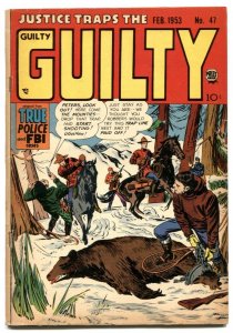 Justice Traps The Guilty #47 1953- RCMP cover VG+