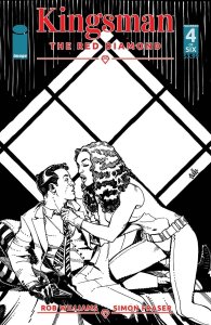 Kingsman Red Diamond #4 (Cvr B B&w Hamner) Image Comics Comic Book