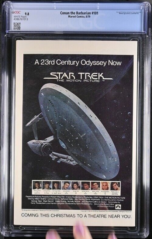 CONAN THE BARBARIAN #101 1979 MARVEL CGC 9.8 JOHN BUSCEMA WHITE PAGES