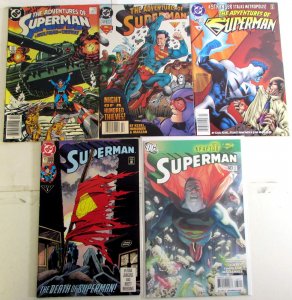 Superman Lot 5 #75 3rd Print, 683, Adventures 427, 520, 548 Newsstand DC Comics