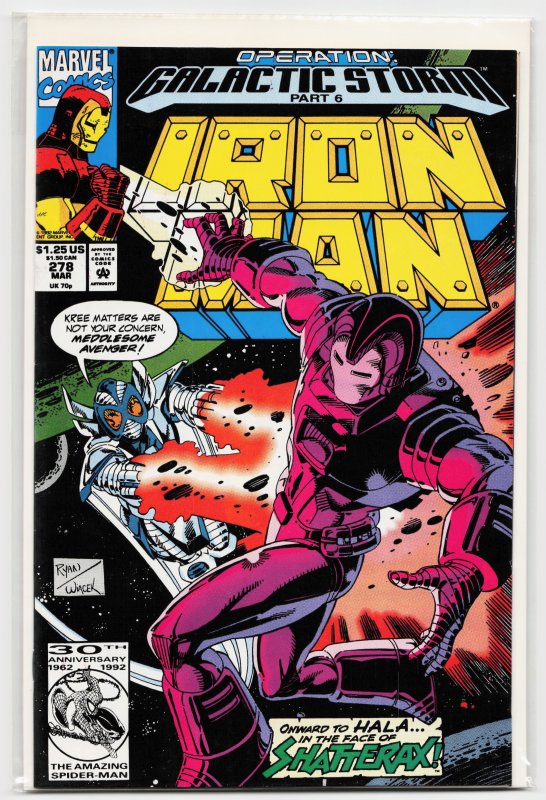 Iron Man #278 Direct Edition (1992) Iron Man