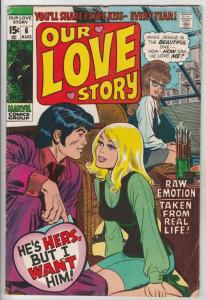 Our Love Story #6 (Aug-70) VG/FN Mid-Grade 