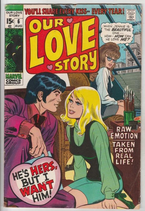 Our Love Story #6 (Aug-70) VG/FN Mid-Grade 