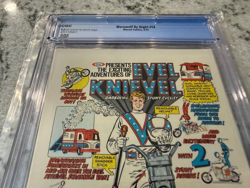 Werewolf By Night # 14 CGC Graded 9.2 Marvel Comic Book Mike Ploog Cover JH33