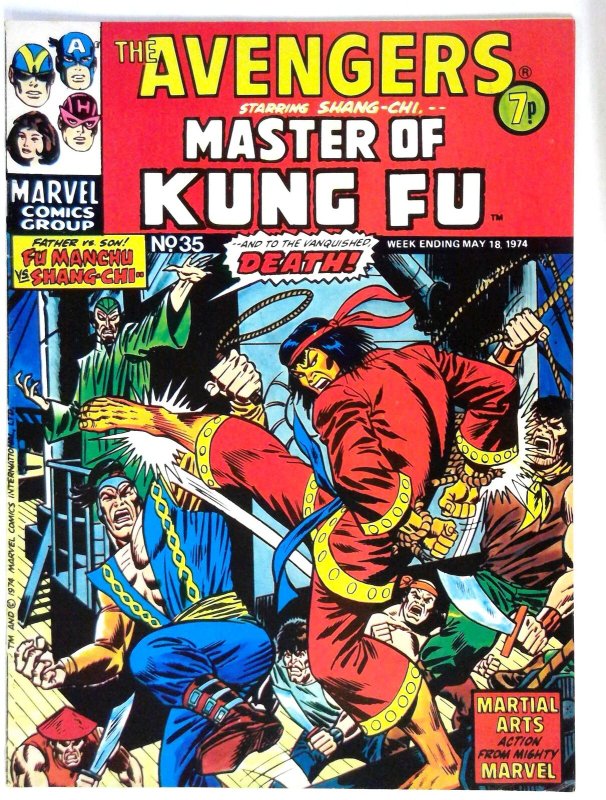 Avengers (UK) #35 (1974) Fu Manchu Marvel VF