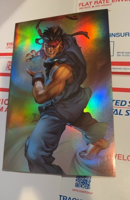 Street Fighter II #01 Ryu Special Power Foil Cover #15 (Udon) Small ding