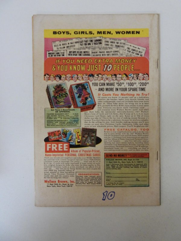 Blue Beetle #4 (1967) FN- condition ink back cover