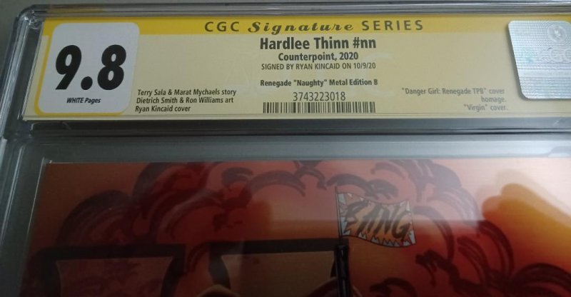 Hardlee Thinn Ryan Kincaid Exclusive NAUGHTY METAL Cover Variant CGC 9.8 SS
