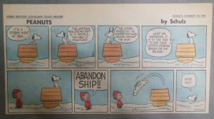 Peanuts Sunday Page by Charles Schulz from 1/29/1961 Size: ~7.5 x 15 inches