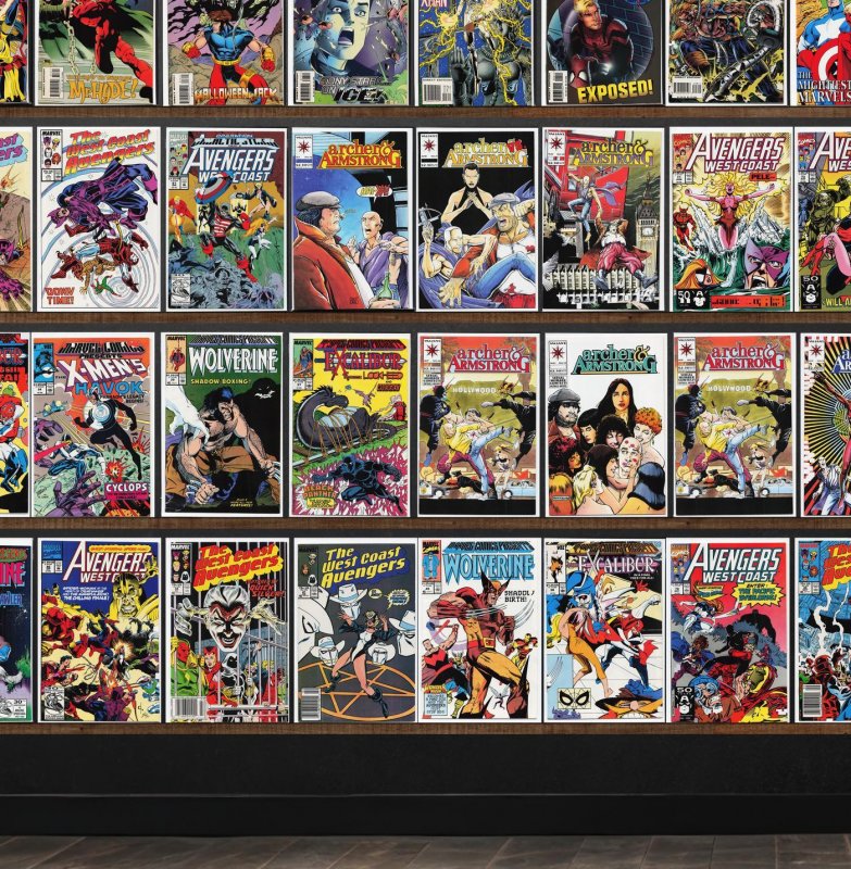 Huge Lot 150+ Comics with Avengers West Coast, West Coast Avengers & More!
