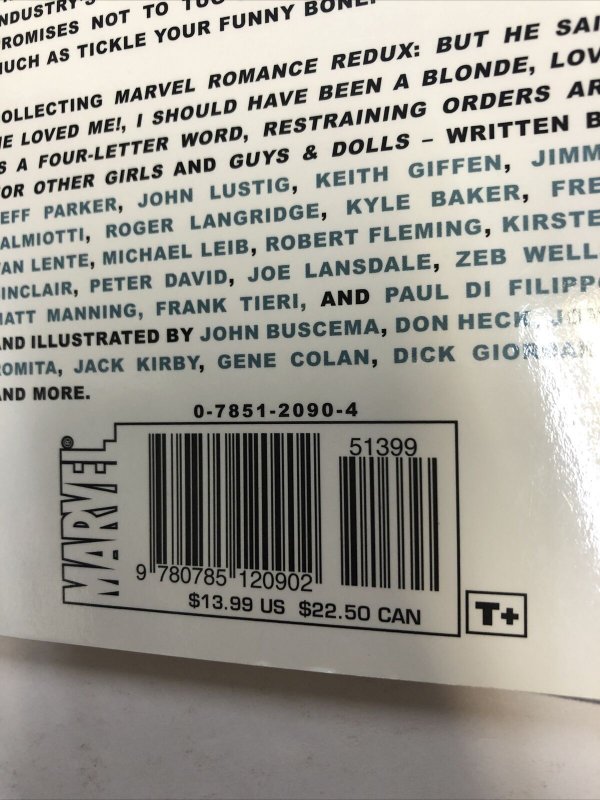 Marvel Romance Redux Another Kind Of Love (2007) Marvel TPB SC Jeff Parker