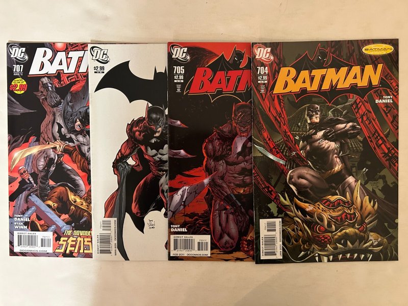 *Batman 700vf, 701-705, 706vf, 707  8 High Grade Books