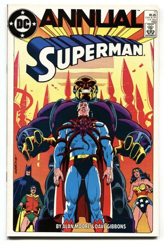 Superman Annual #11  Dave Gibbons Alan Moore DC Darkseid 1985 comic book.