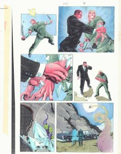 Spectacular Spider-Man #260 p.4 Color Guide Art - Norman Osborn by John Kalisz