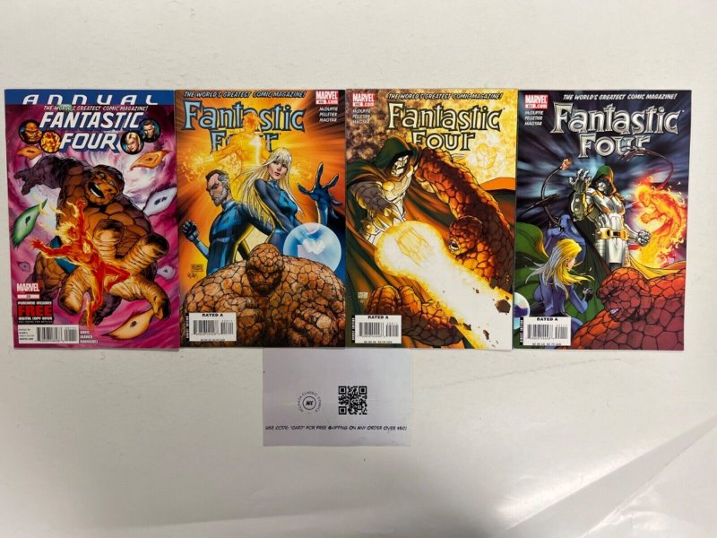 4 Fantastic Four Marvel Comic Books # 33 551 552 553 Avengers Hulk 111 JS44