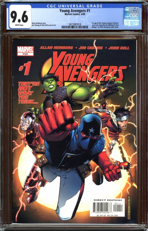 Young Avengers #1 CGC NM+ 9.6