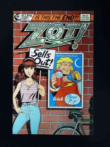Zot #21  Eclipse Comics 1988 Vf+