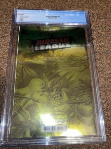 Jurassic League 1, Gedeon 2nd Print 1:25 Virgin Foil Variant, CGC Graded 9.8