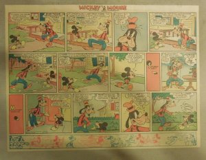 Mickey Mouse Sunday Page by Walt Disney from 10/26/1941 Half Page Size 