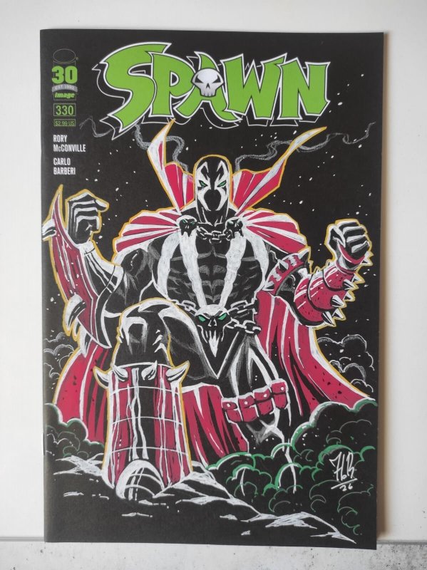Spawn #330 Original Cover Sketch by Jordi Tarragona – Signed Image Comics Art