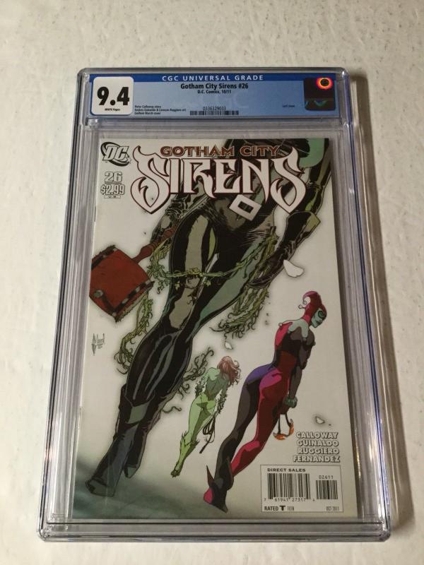 Gotham City Sirens 26 Cgc 9.4 White Pages Last Issue