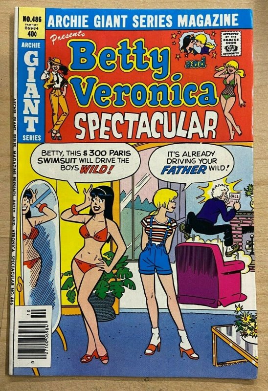 ARCHIE GIANT SERIES #486 (Archie, 9/1979) (F-VF) Betty & Veronica Spectacular!